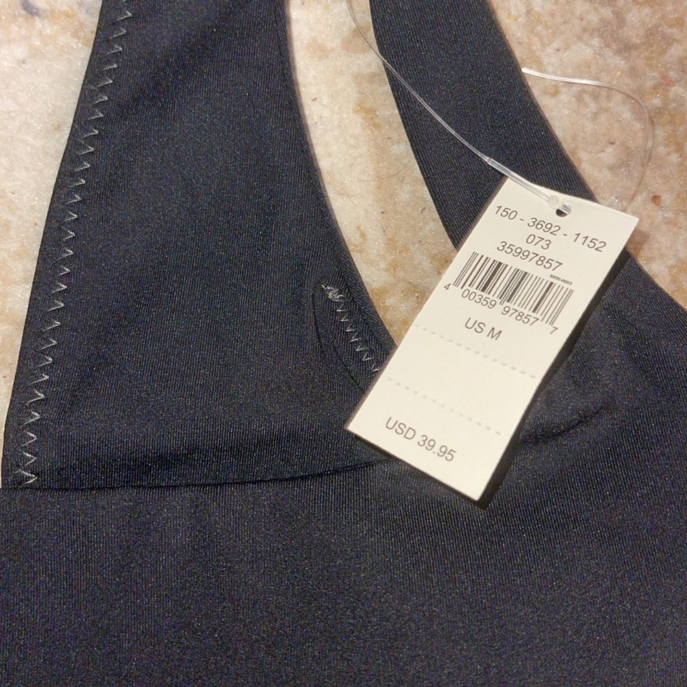 Offline by Aerie Black Gray Sports Bra Women - Picture 4 of 6